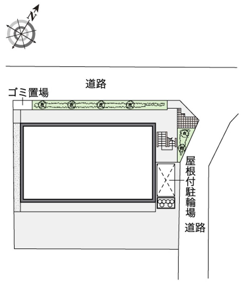 レオパレスベイサイドコート横浜 配置図