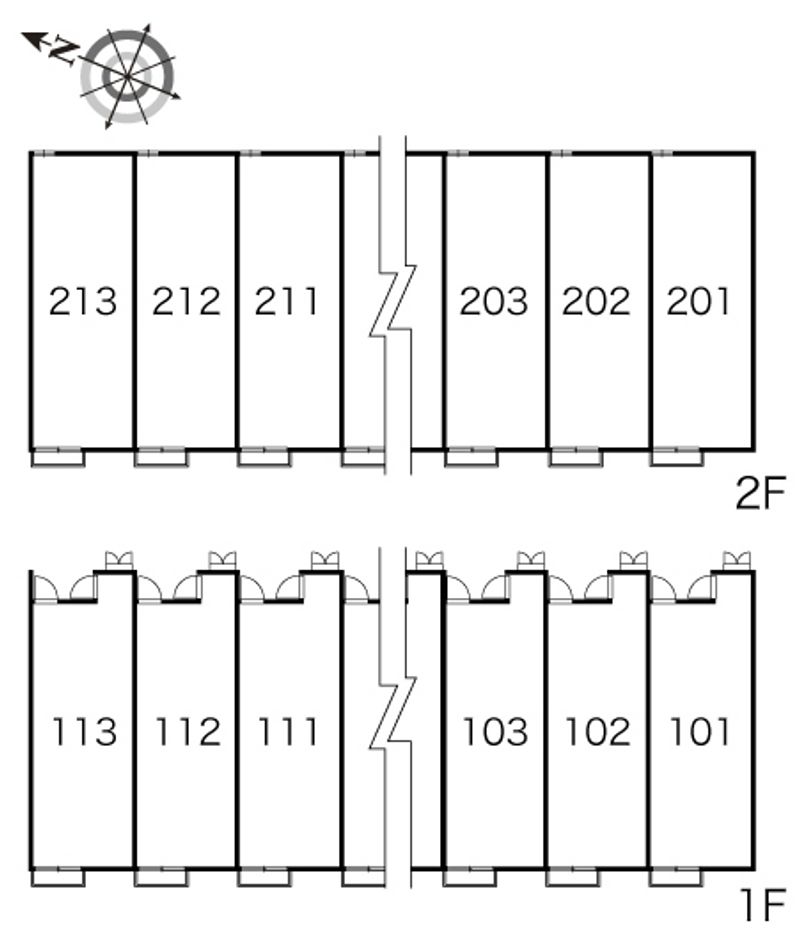 レオパレスサントーレ 間取配置図