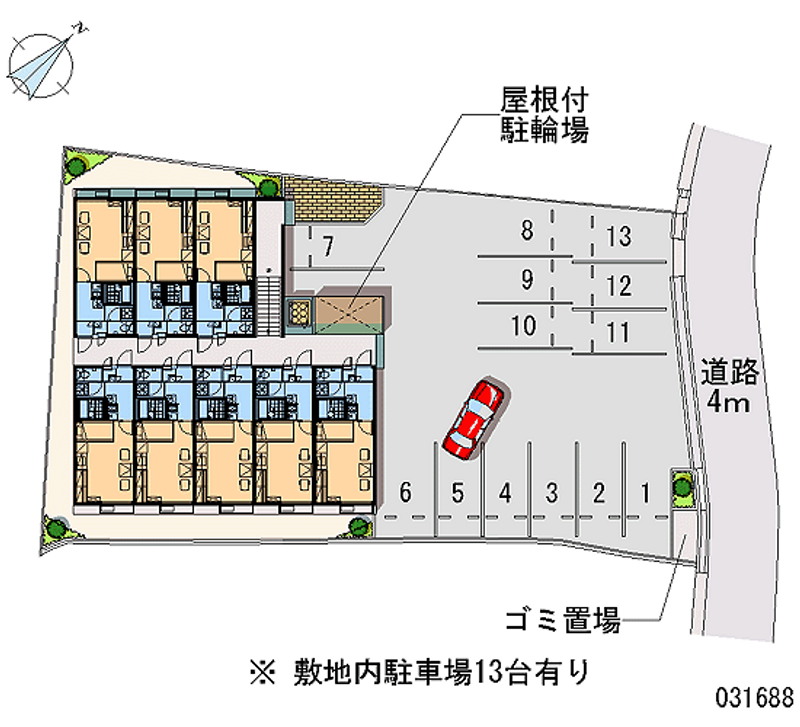 レオパレスグラシューズＫ 共用部分