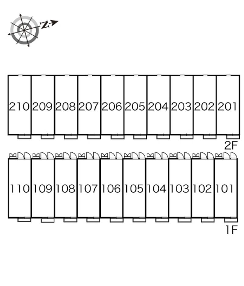 レオパレスサクセスロード 間取配置図