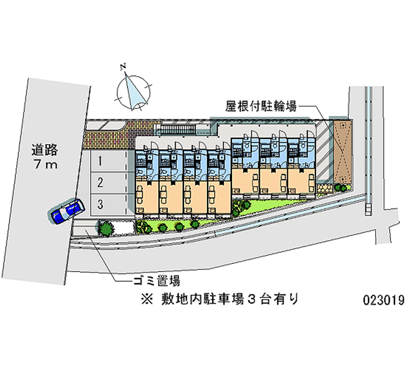 レオパレス東櫛原 月極駐車場