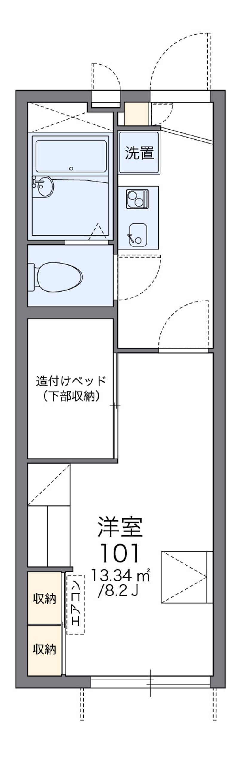 レオパレスＳＴＡＹ小立 間取図