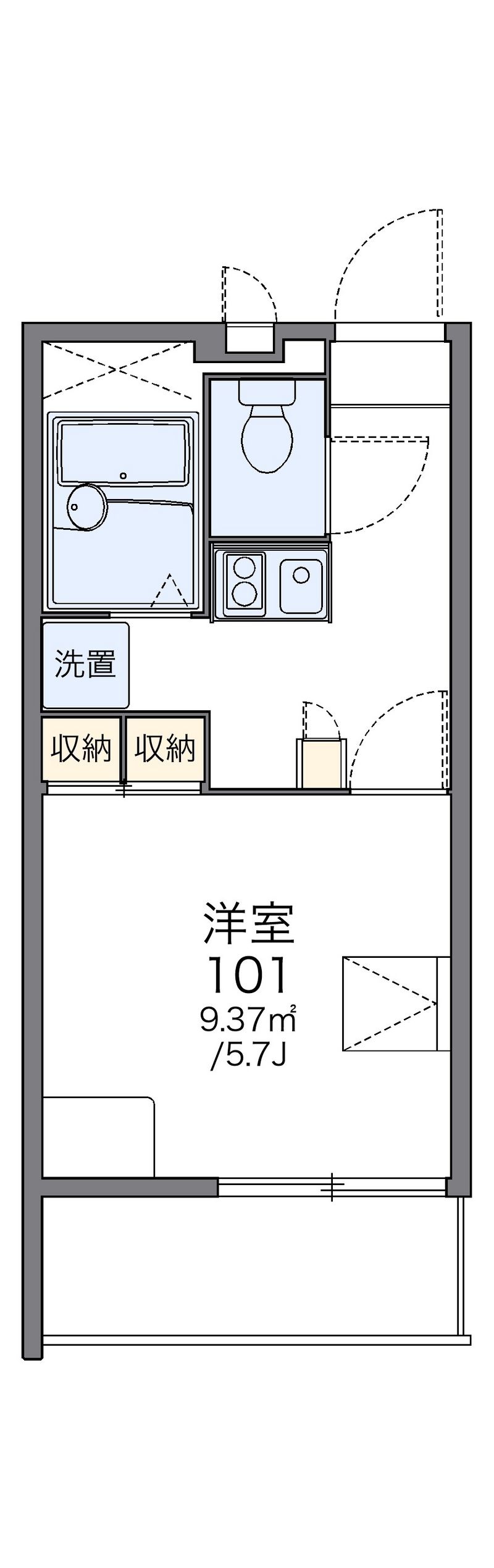 レオパレスルミエラ 間取図