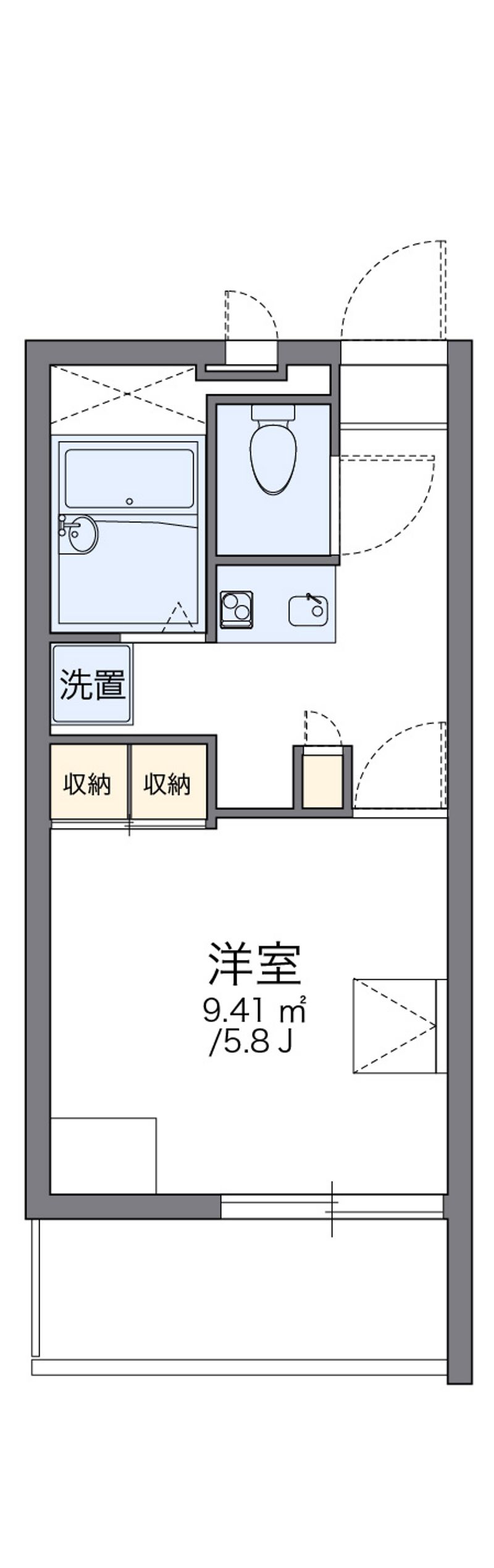 レオパレスオーロラ 間取図