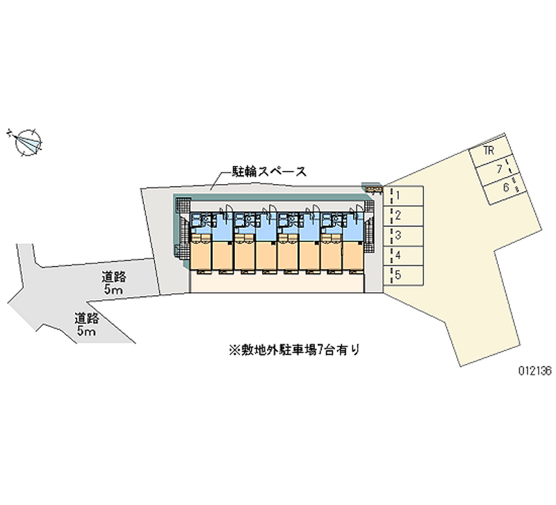 レオパレスクレール 月極駐車場