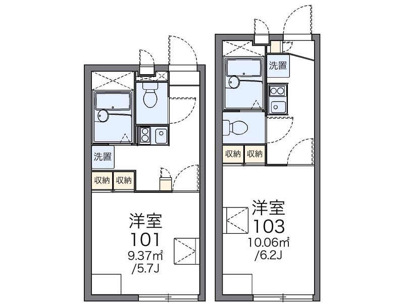 レオパレスリバーサイド 間取り