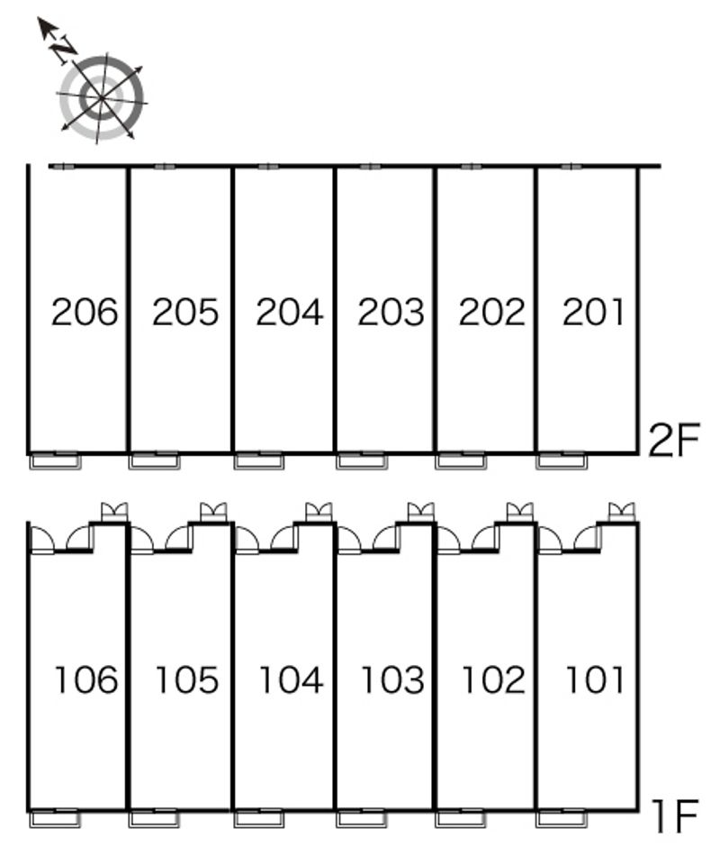 レオパレスＰｅａｃｅ 間取り配置図