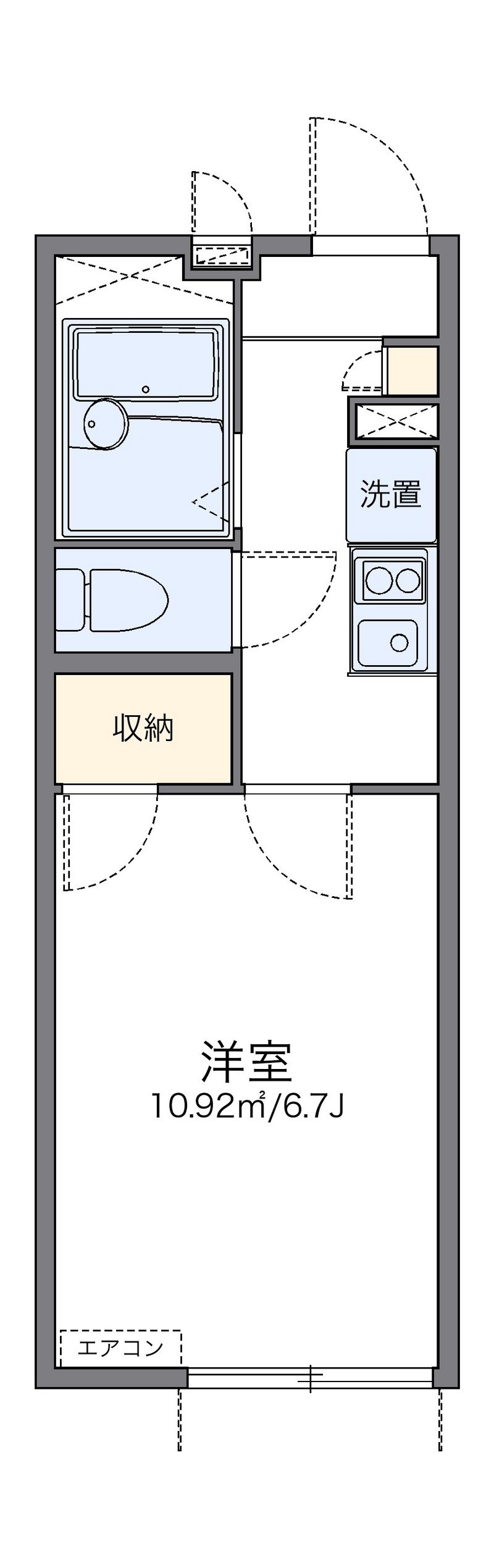 レオパレスローズ 間取図