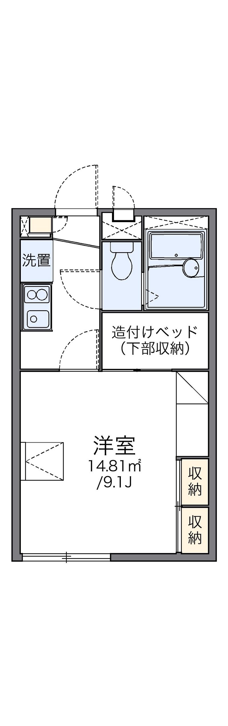 レオパレスＹＫＯキャンプツクバ 間取図