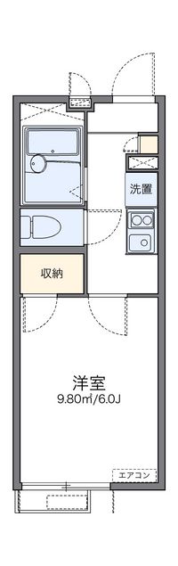 レオパレスパラドール　デ　徳丸 間取り図