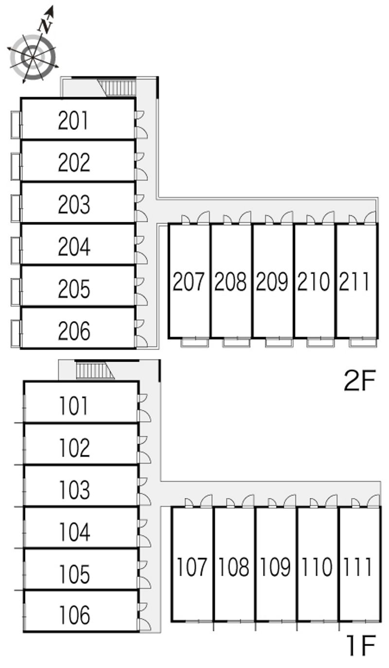レオパレスＭ．Ｉ 間取配置図
