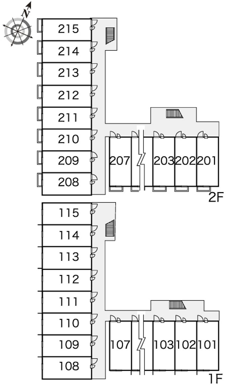 レオパレスアバンティ 間取配置図