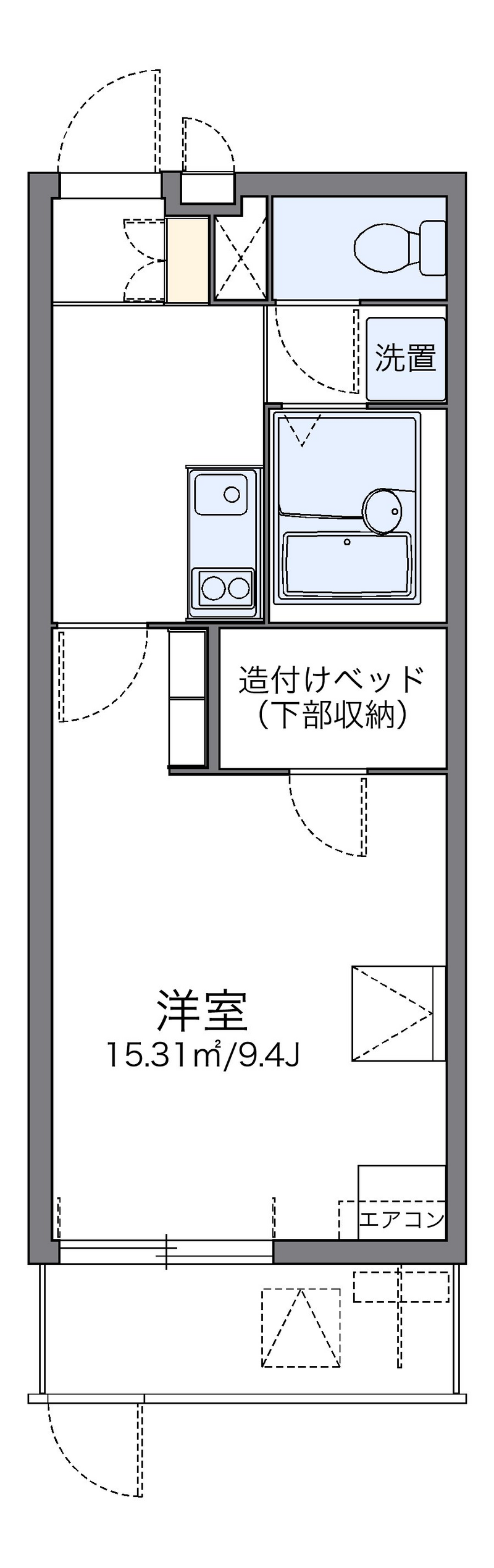 レオパレスアイエス 間取り