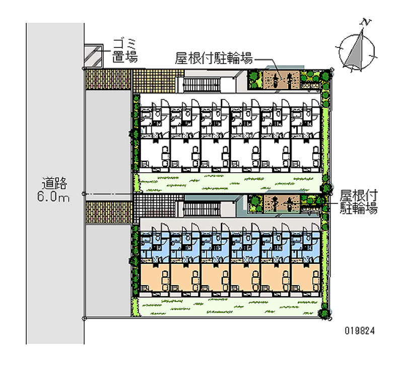 レオパレスドゥエル上用賀Ａ 区画図