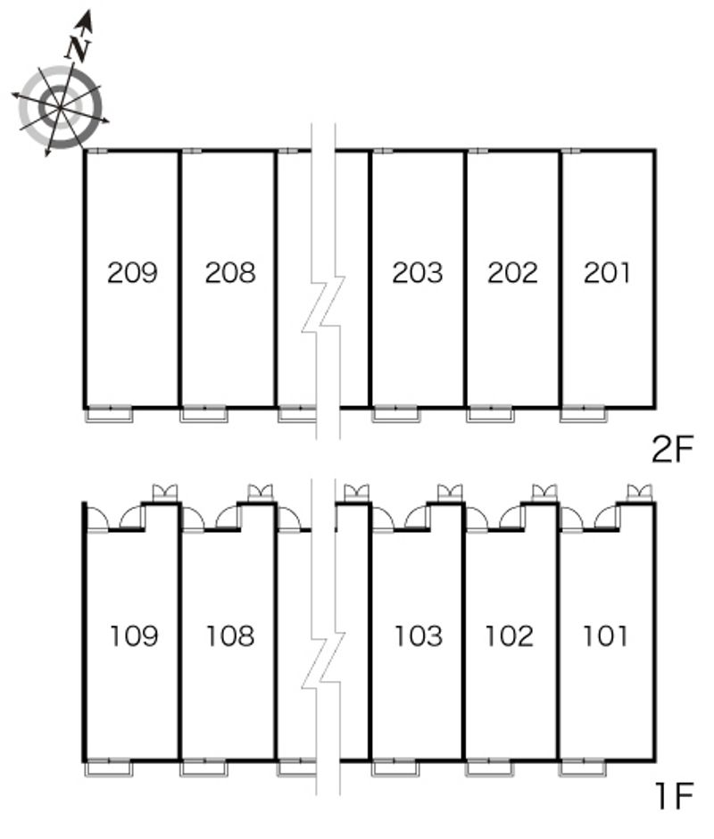 レオパレスソルダム０６ 間取配置図