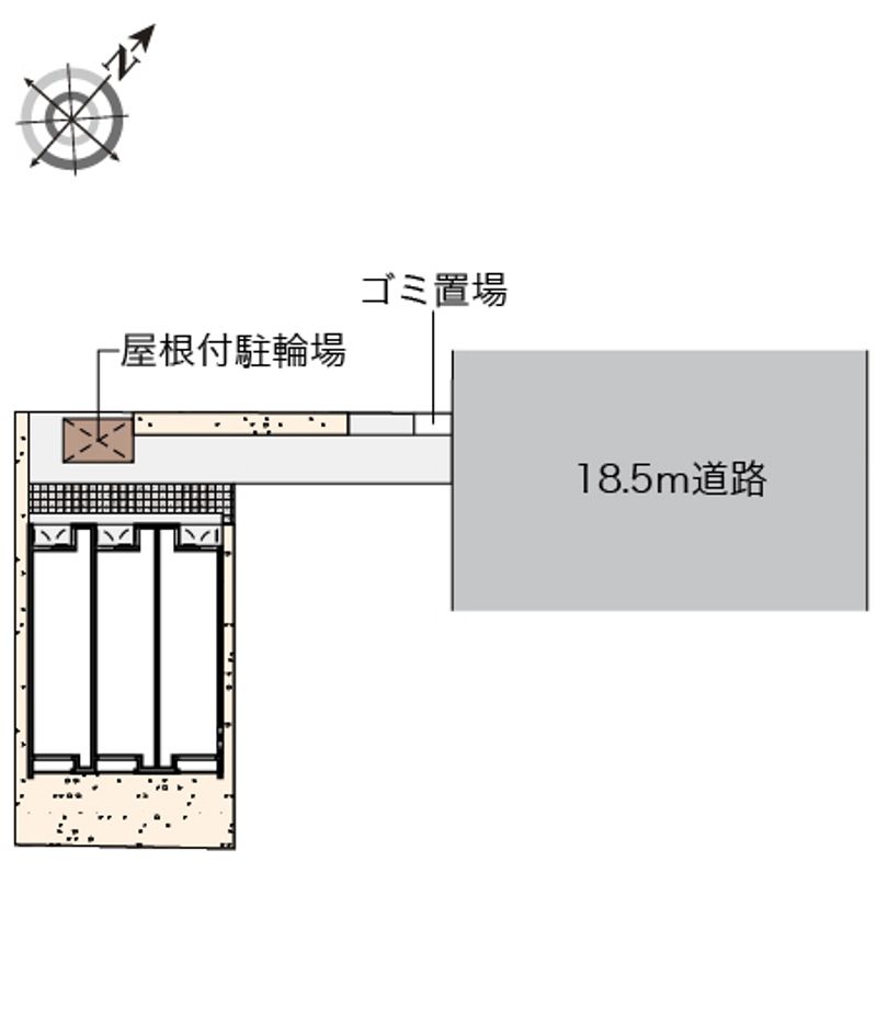 クレイノオカムラハイツ５ 配置図