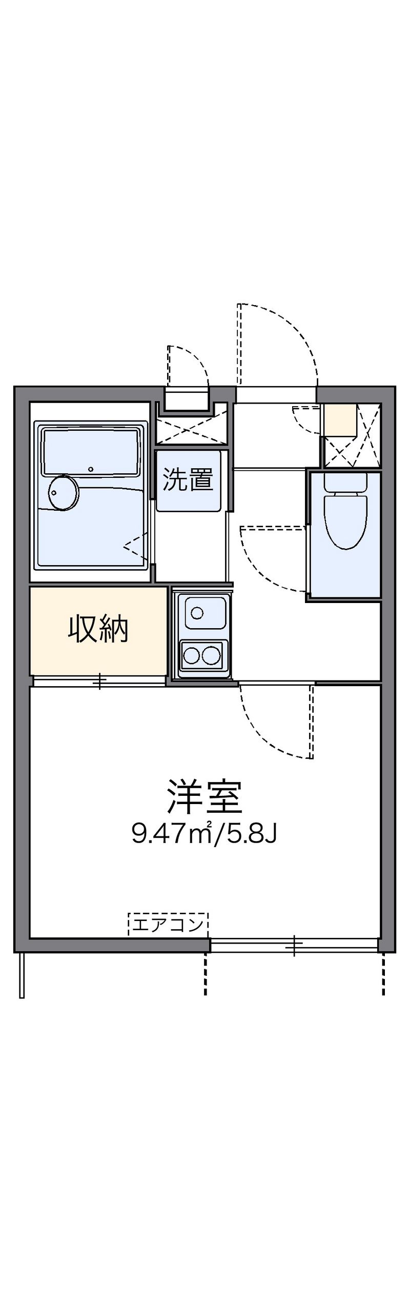 レオパレスメゾン　ド　ツルマ 間取り