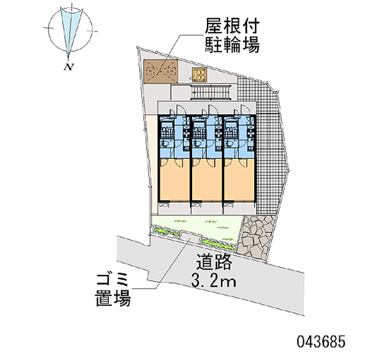 レオパレスサンライト 区画図