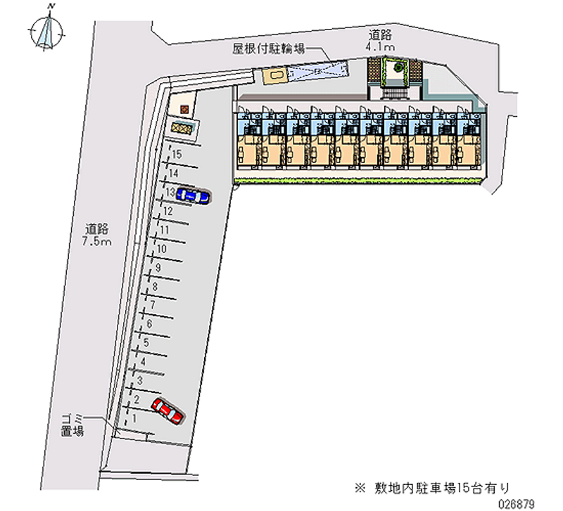 レオパレス長者原Ⅱ 区画図