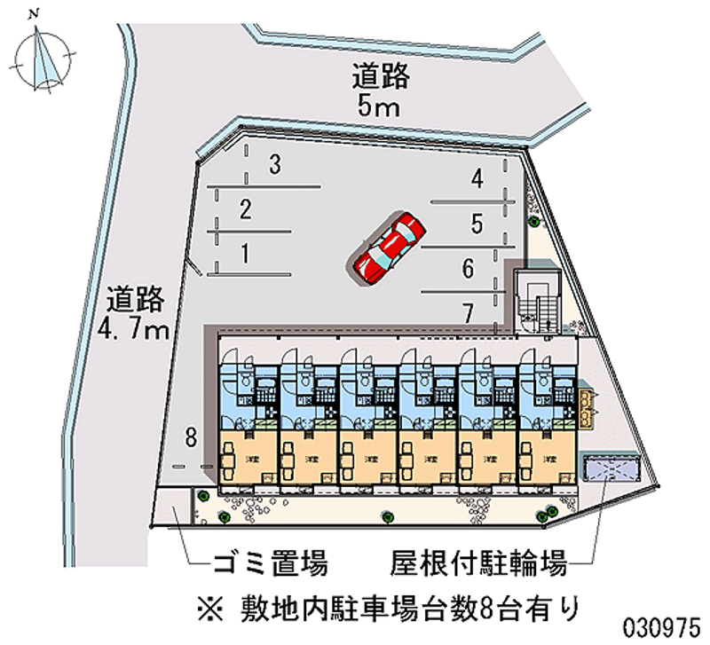 レオパレスヒルズ稗田 月極駐車場