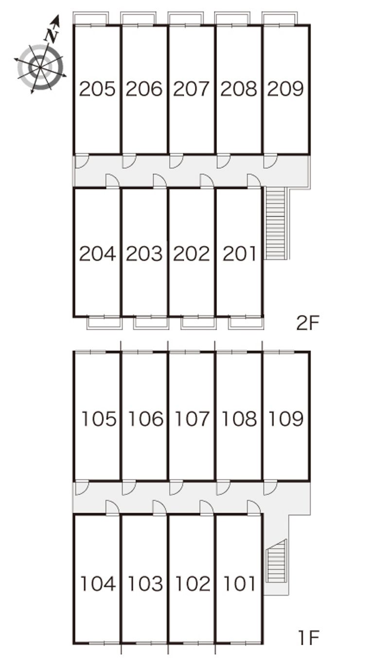 レオパレスＷｉｎｇ 間取配置図
