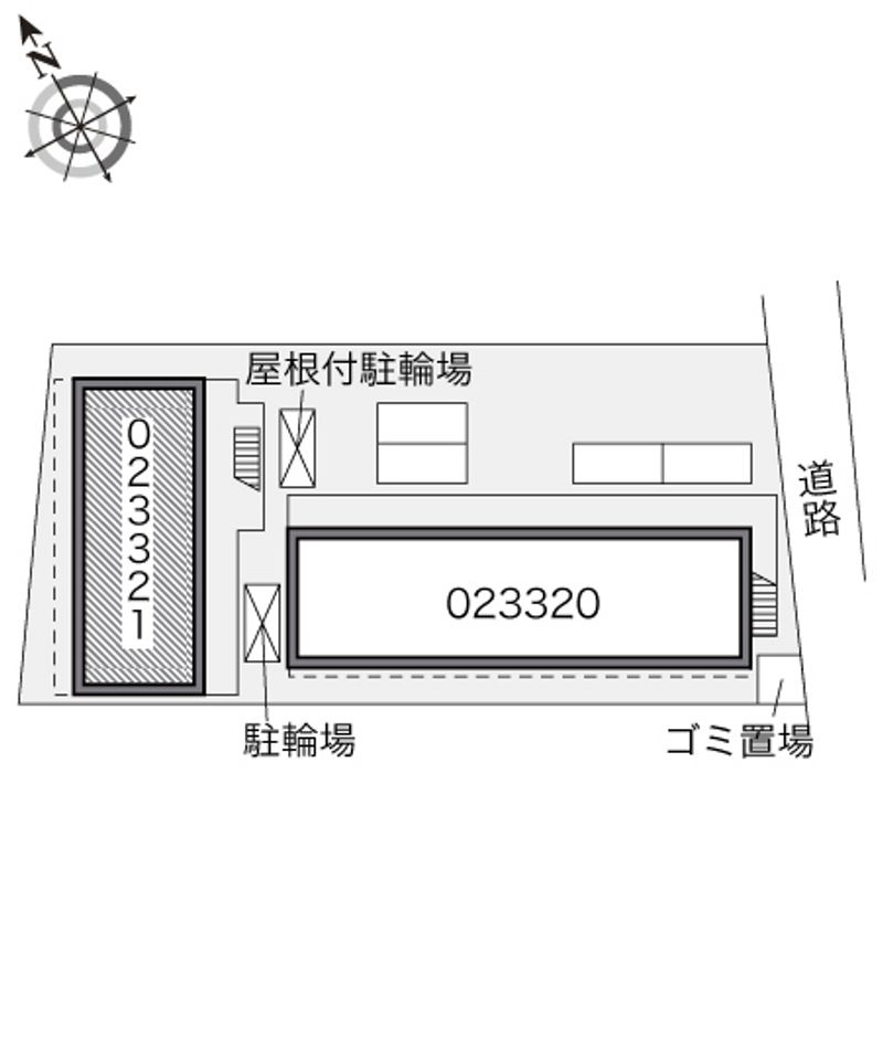 レオパレススプルース元木Ⅱ 配置図