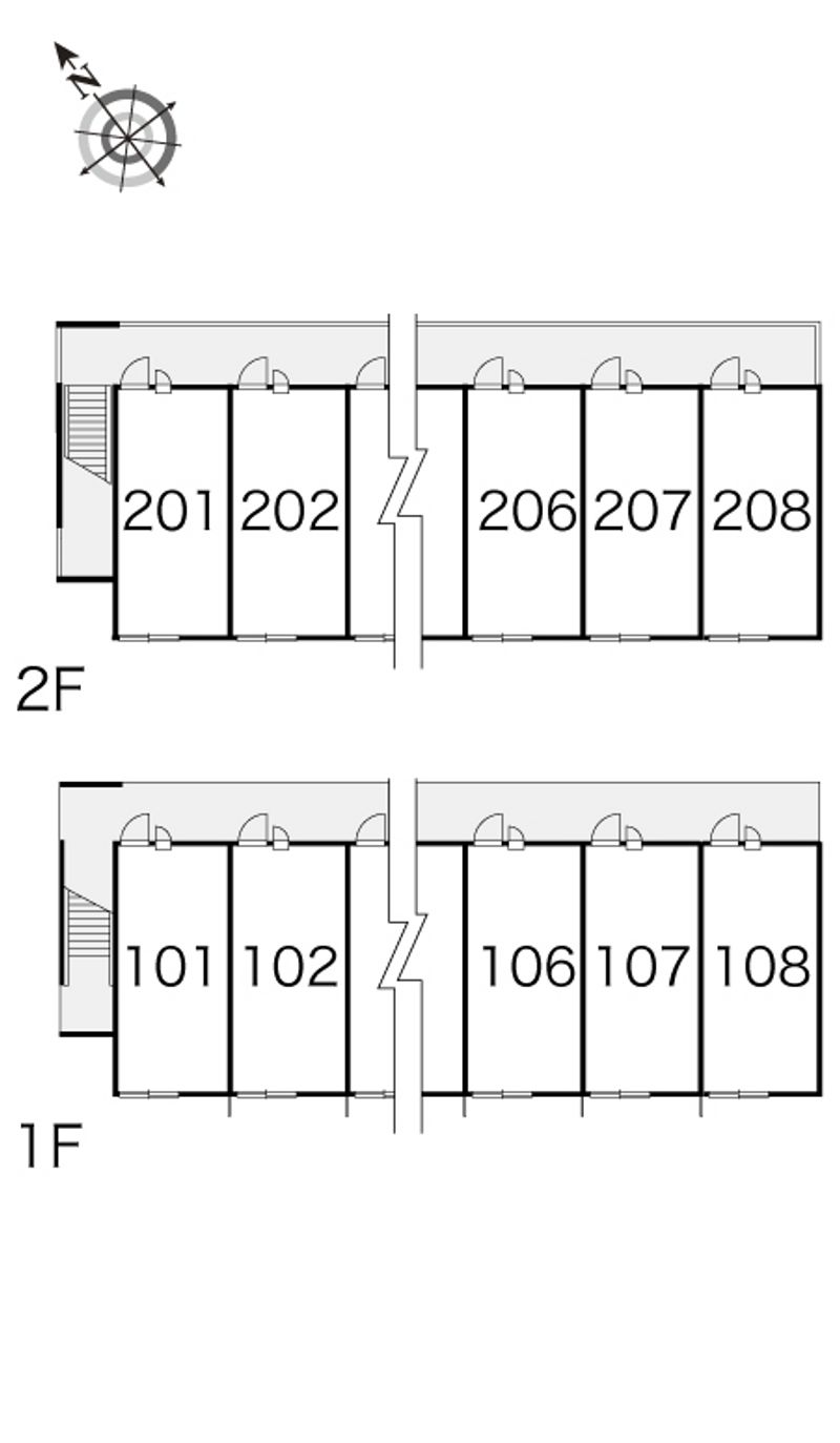 レオパレスＥＶＯＢＡＭＡ２１ 間取り配置図