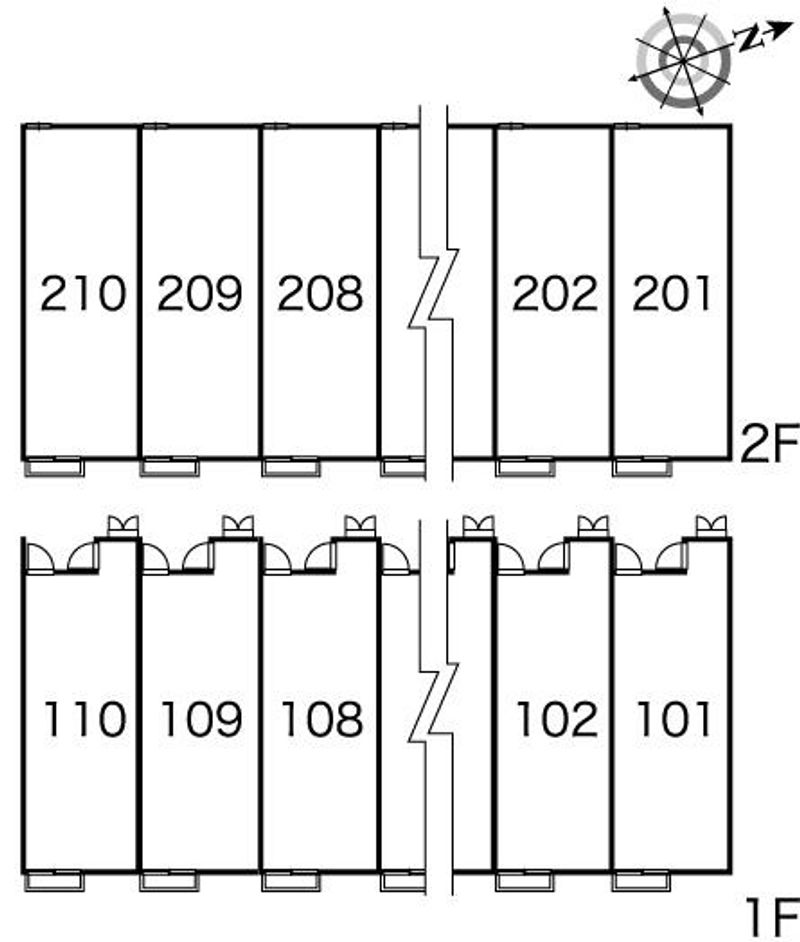 レオパレスシルカーヤ 間取配置図