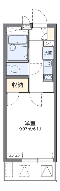 レオパレスガーデン湊 間取り図