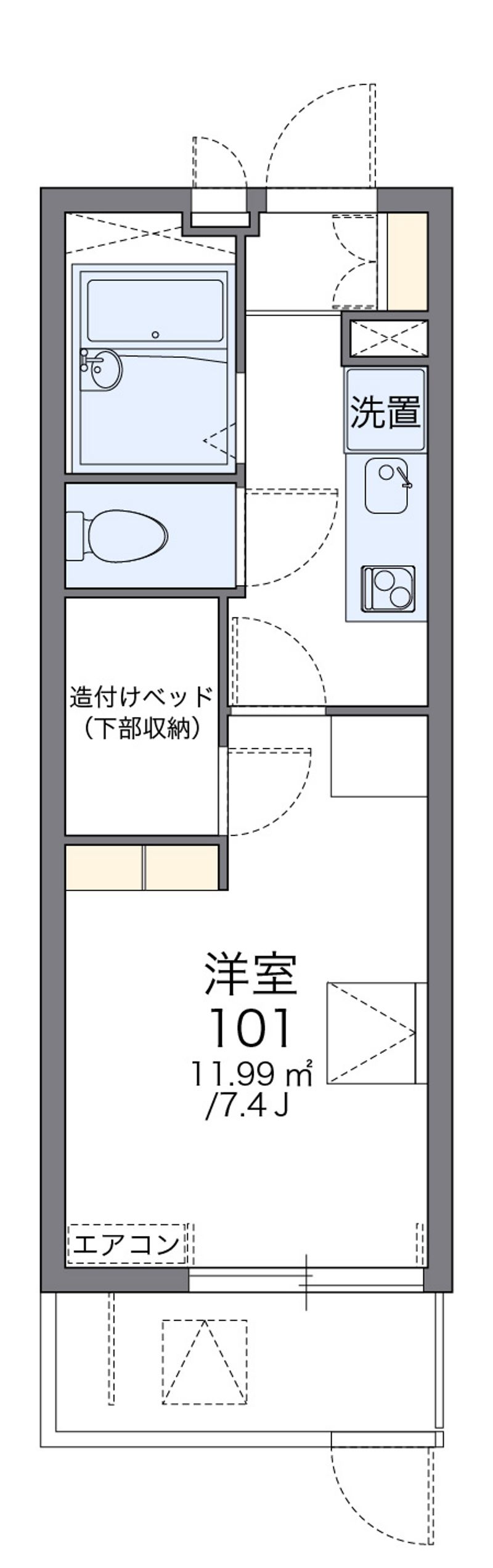 レオパレス夢Ｔｏｗｎ 間取図