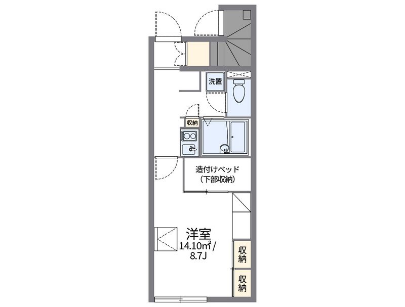 レオパレスラ　ポム　ウルーズ 間取図
