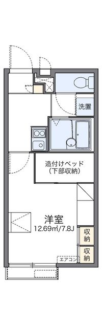 レオパレス下八重田 間取り図