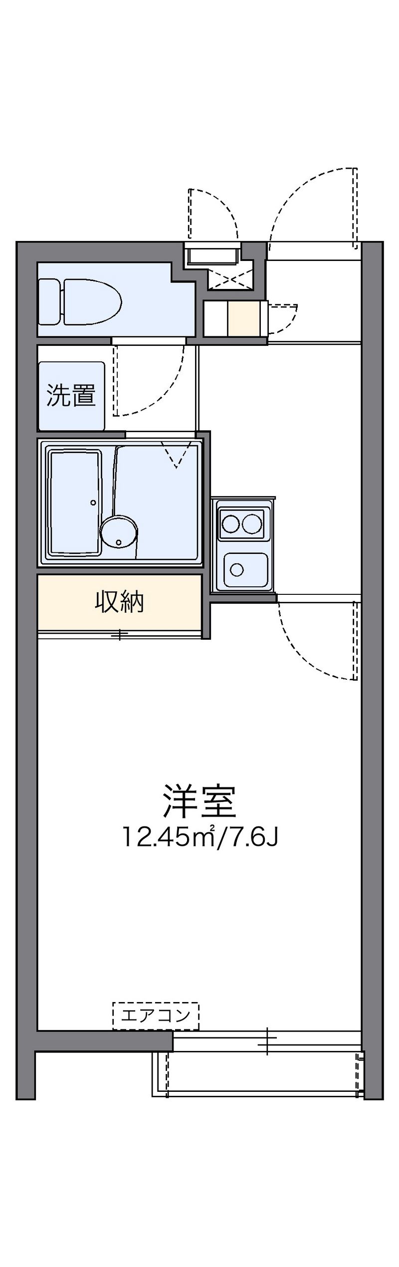 レオパレス小那覇 間取図