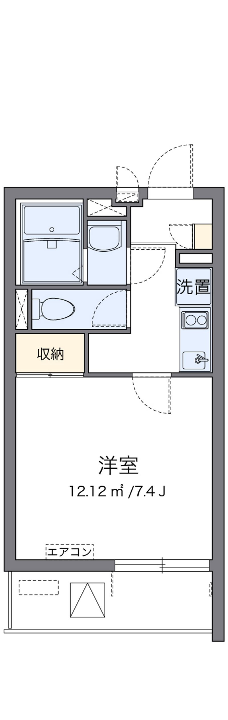 クレイノ荒川 間取り