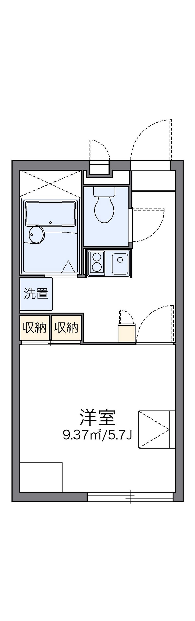 レオパレスレスポワール 間取図