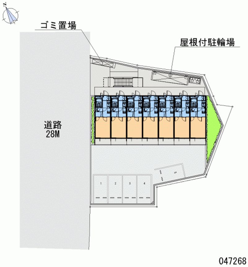 レオパレスファルケ 月極駐車場