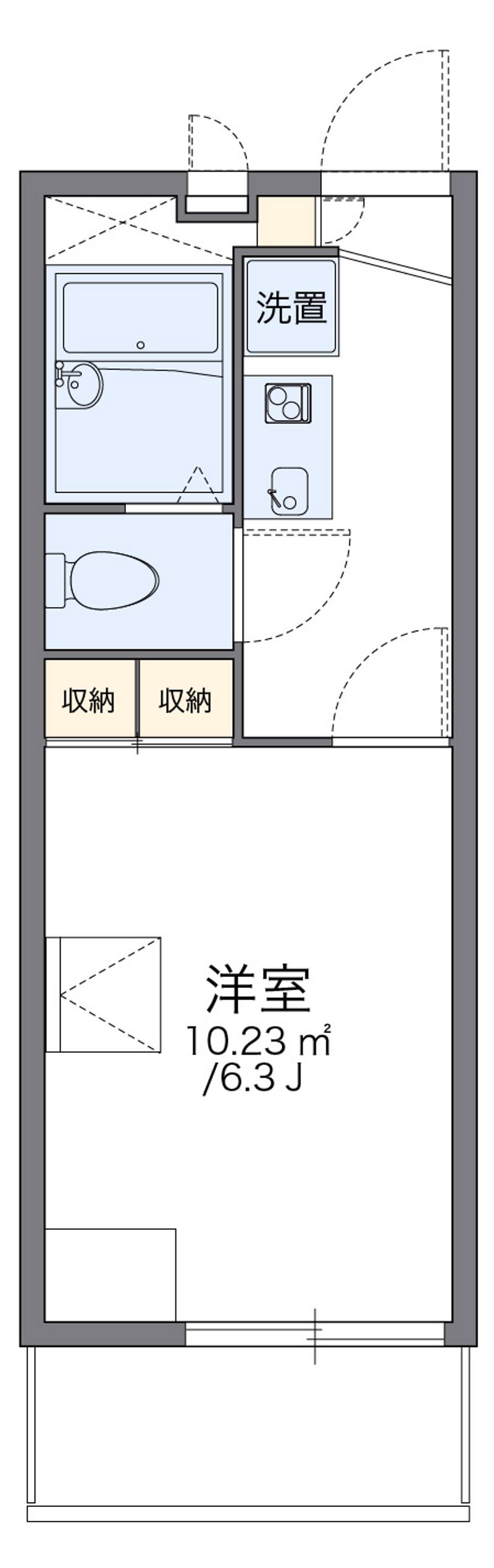 レオパレスアルファ 間取図