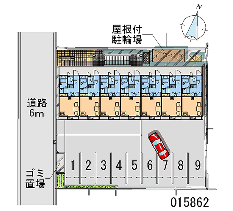 レオパレスフォンターナ 月極駐車場