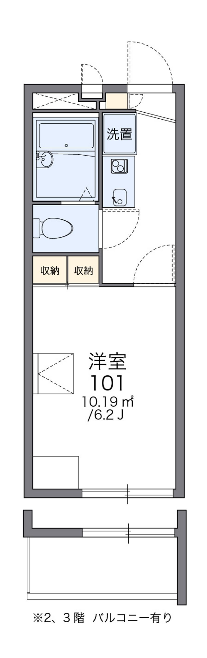 レオパレスＡＩＫＥＮ 間取図