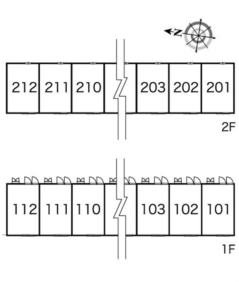 レオパレス泉３ 間取り配置図