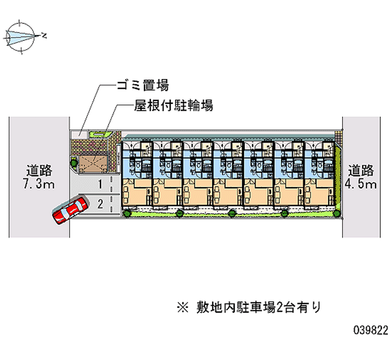 レオパレス龍ノ口 区画図