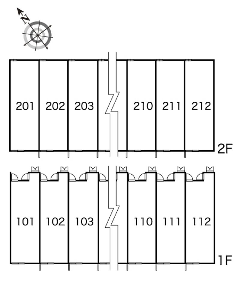 レオパレスサンデン６ 間取配置図