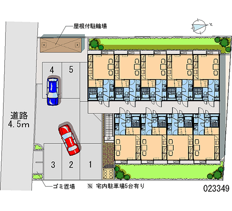 レオパレスエスポワール 月極駐車場