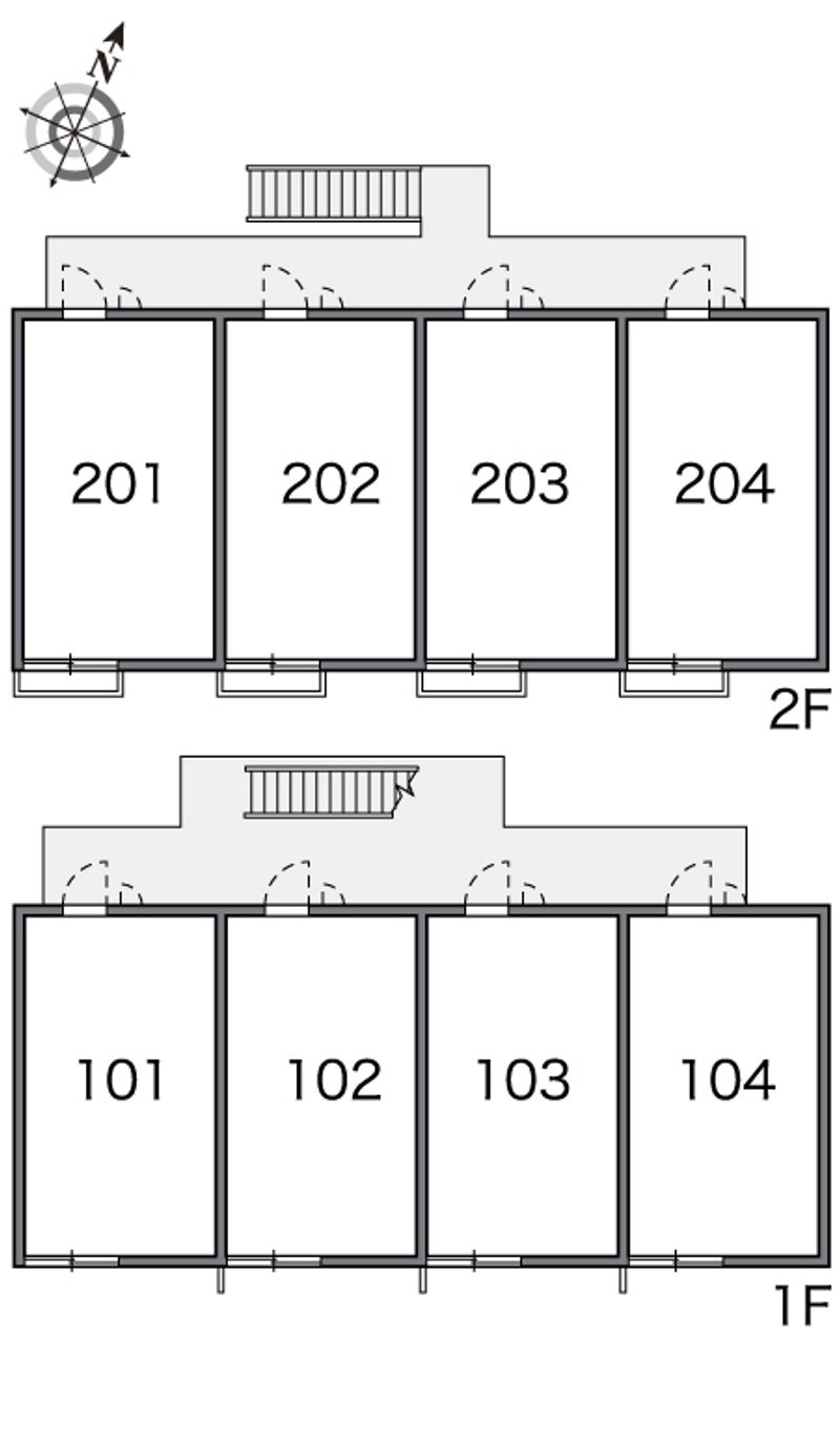 レオパレスアステール 間取配置図
