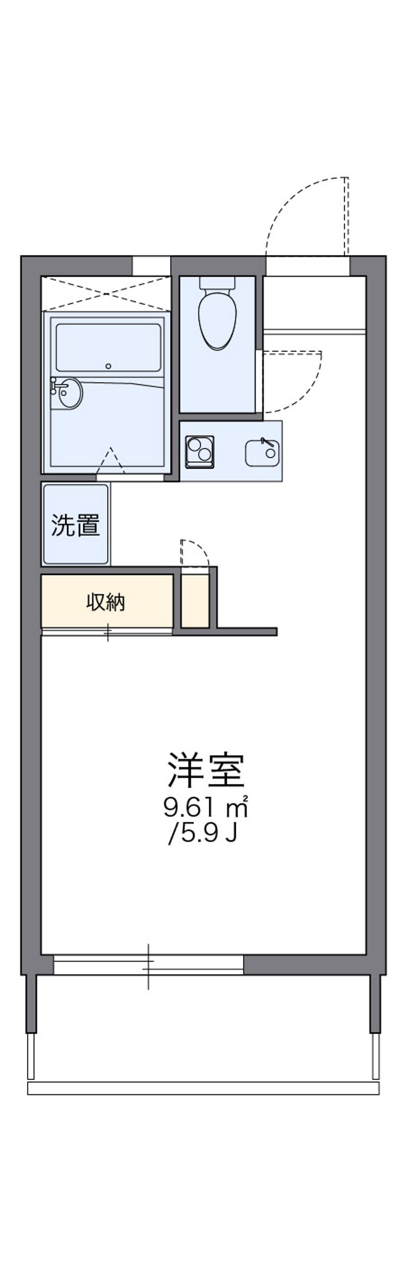レオパレス太平 間取図