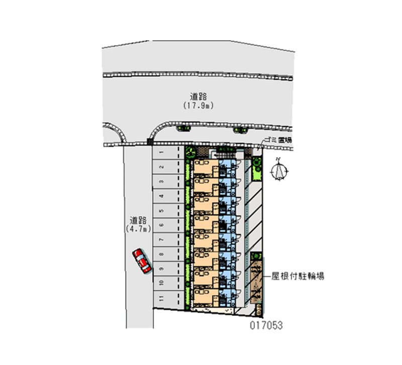 17053 Monthly parking lot