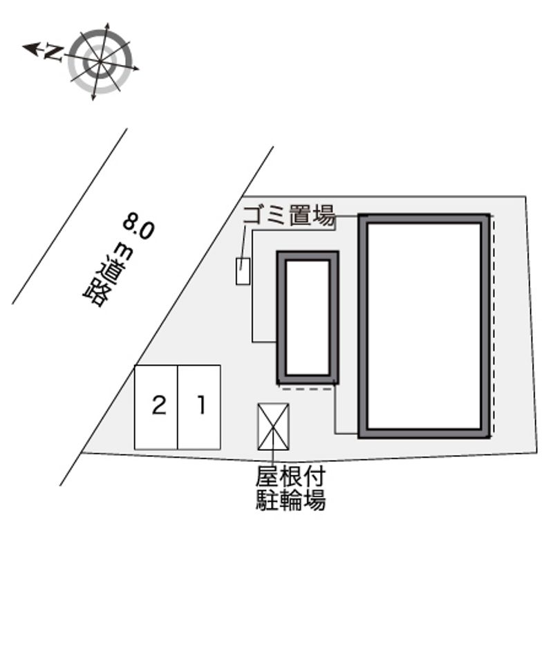 レオパレスＫ＆Ｎ 配置図