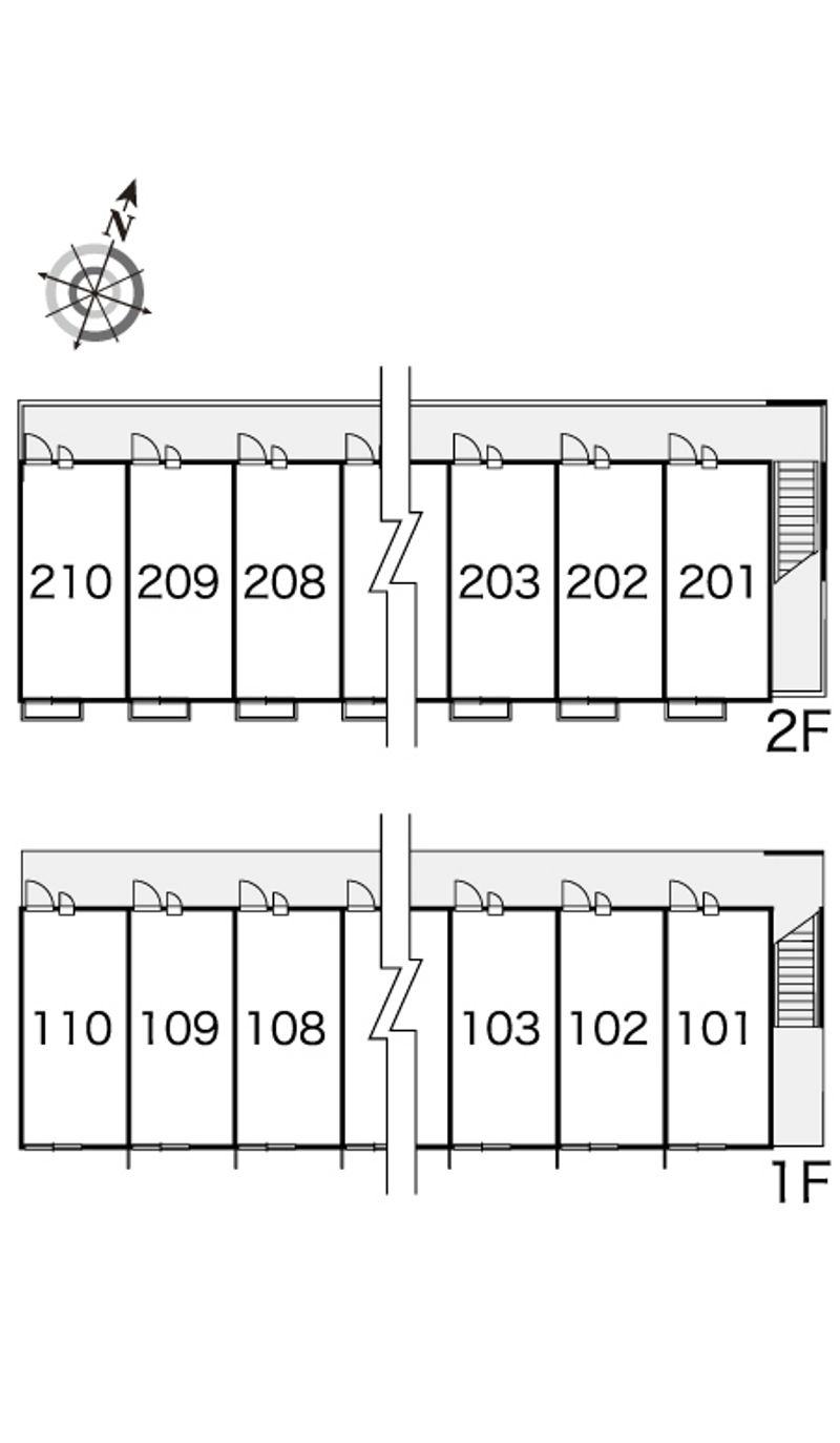 レオパレスカーム 間取配置図