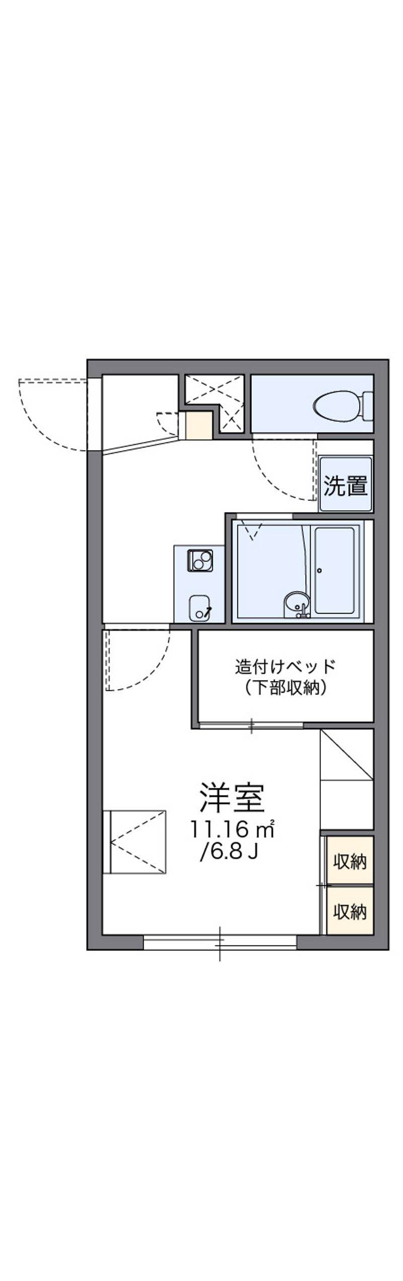 レオパレスみゆき荘 間取図