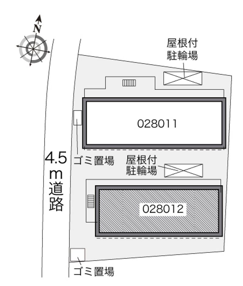 レオパレスグリーンハイツ５号 配置図